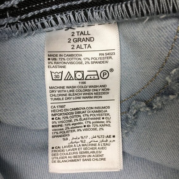 Old Navy Women's Jeans Rockstar Pull On Elastic Waist Straight Leg Light Wash 2T - Picture 7 of 8